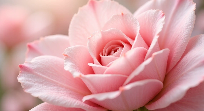 Soft flower representing women's skincare